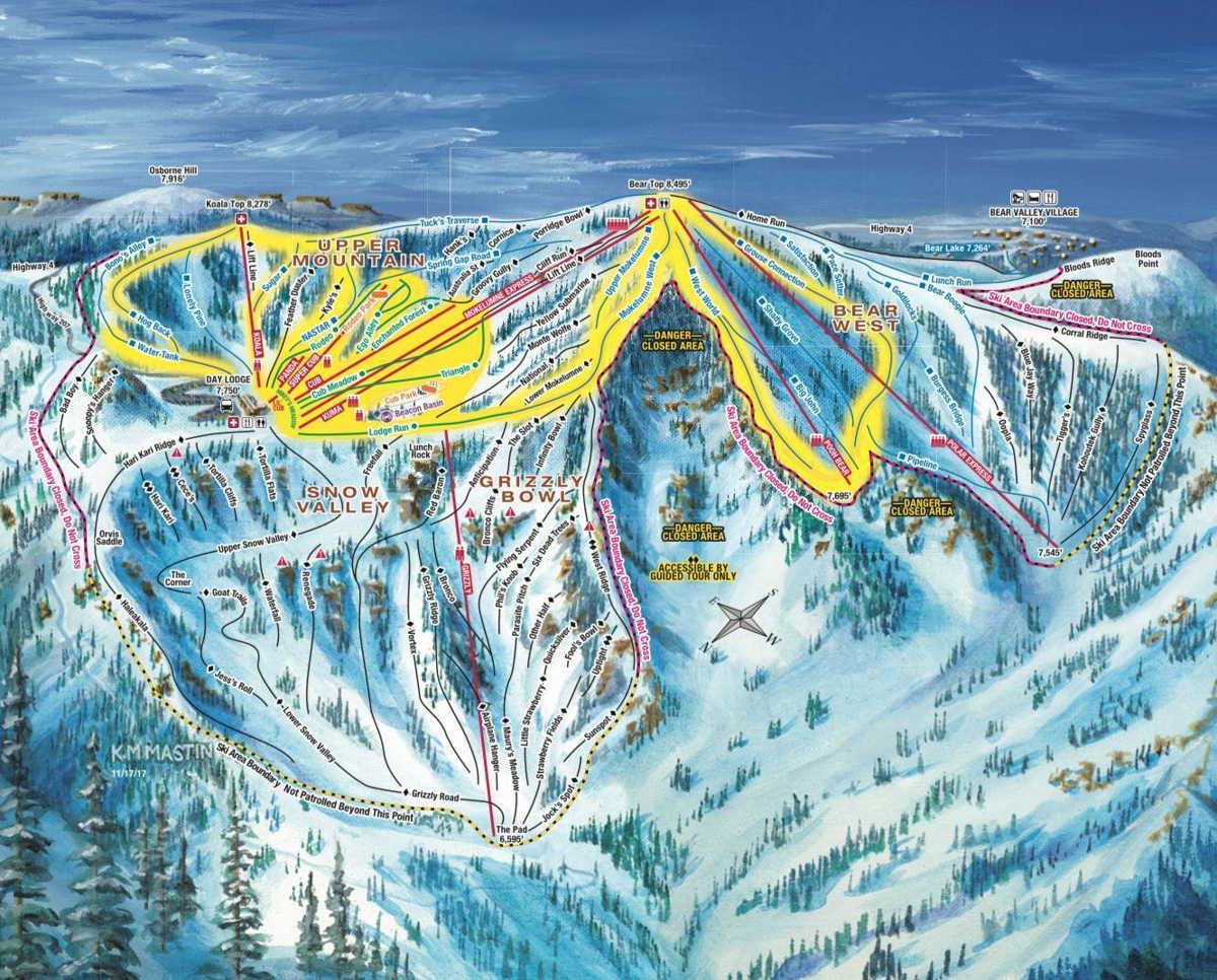 Bear Valley Trail Map