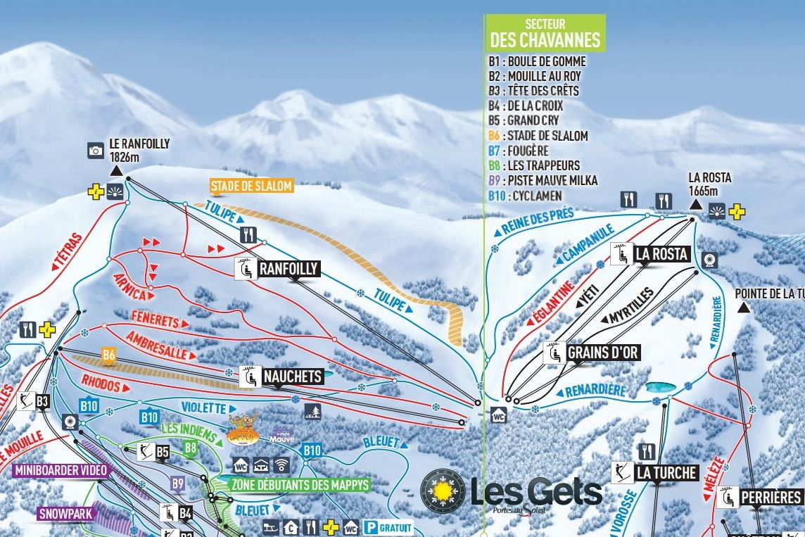 Plan de Pistes Les Gets