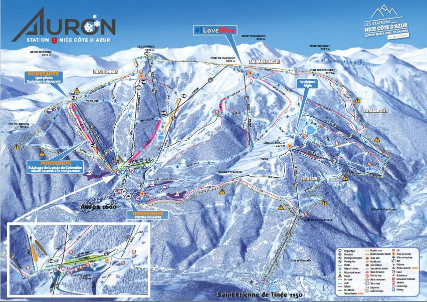 Plan de Pistes à Auron