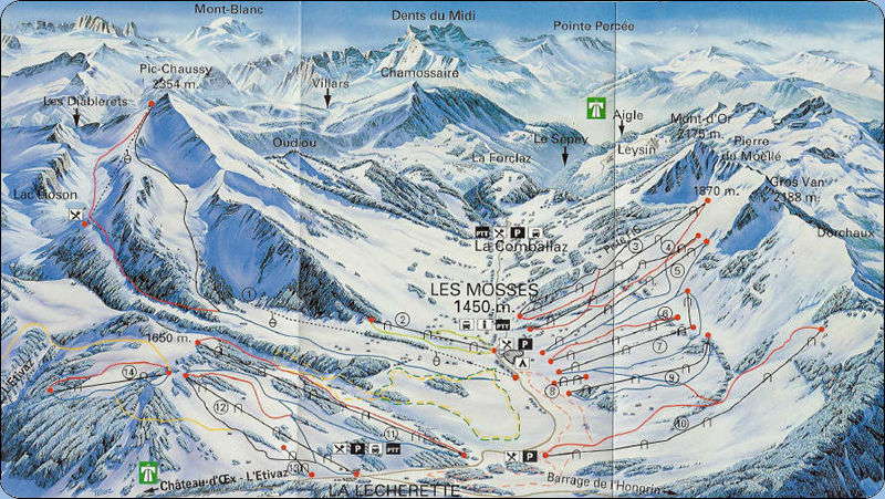 Plan de Pistes à Col du Chaussy