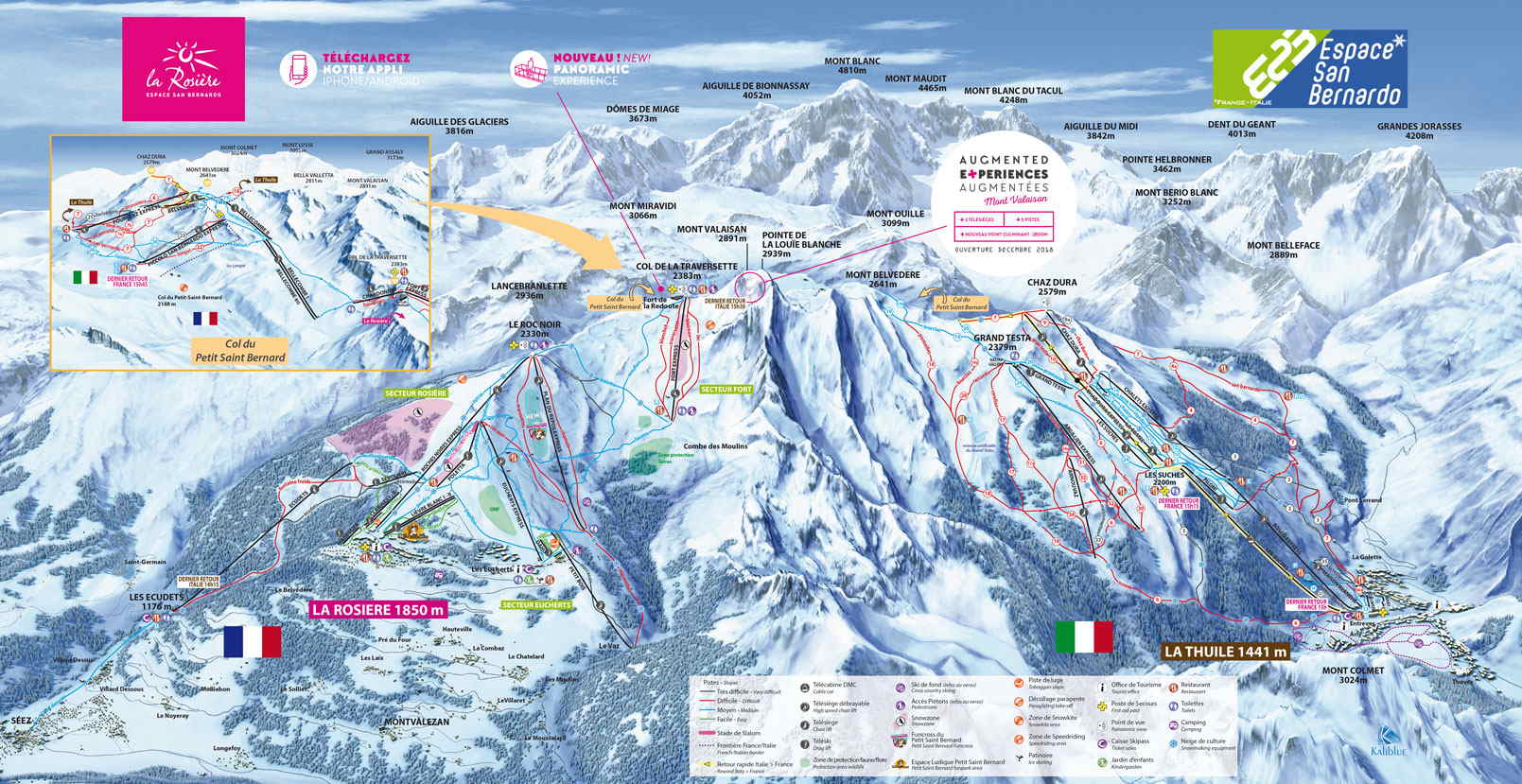 Plan de Pistes à La Rosière