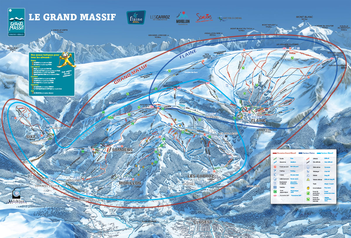Plan de Pistes à Samoens