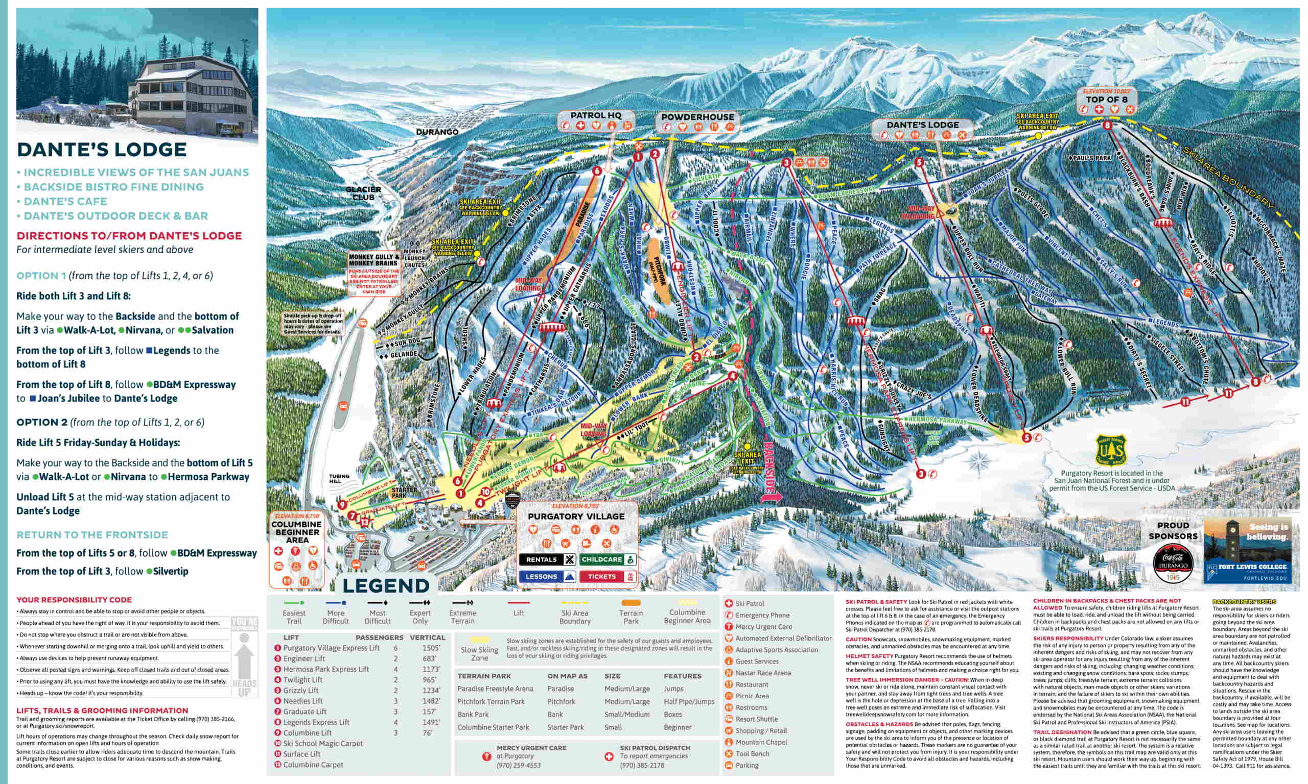 Purgatory Trail Map