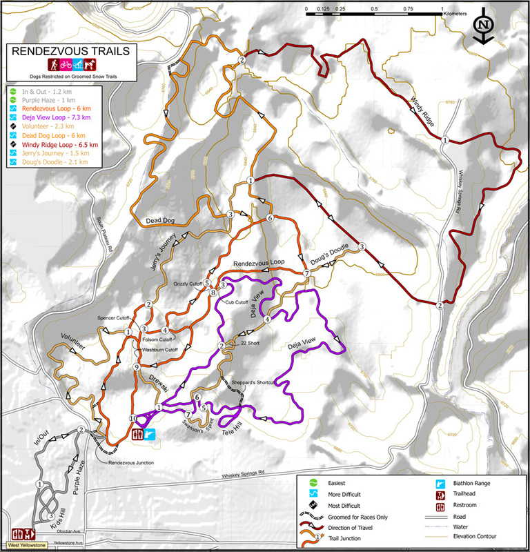 Rendezvous Ski Trails Map