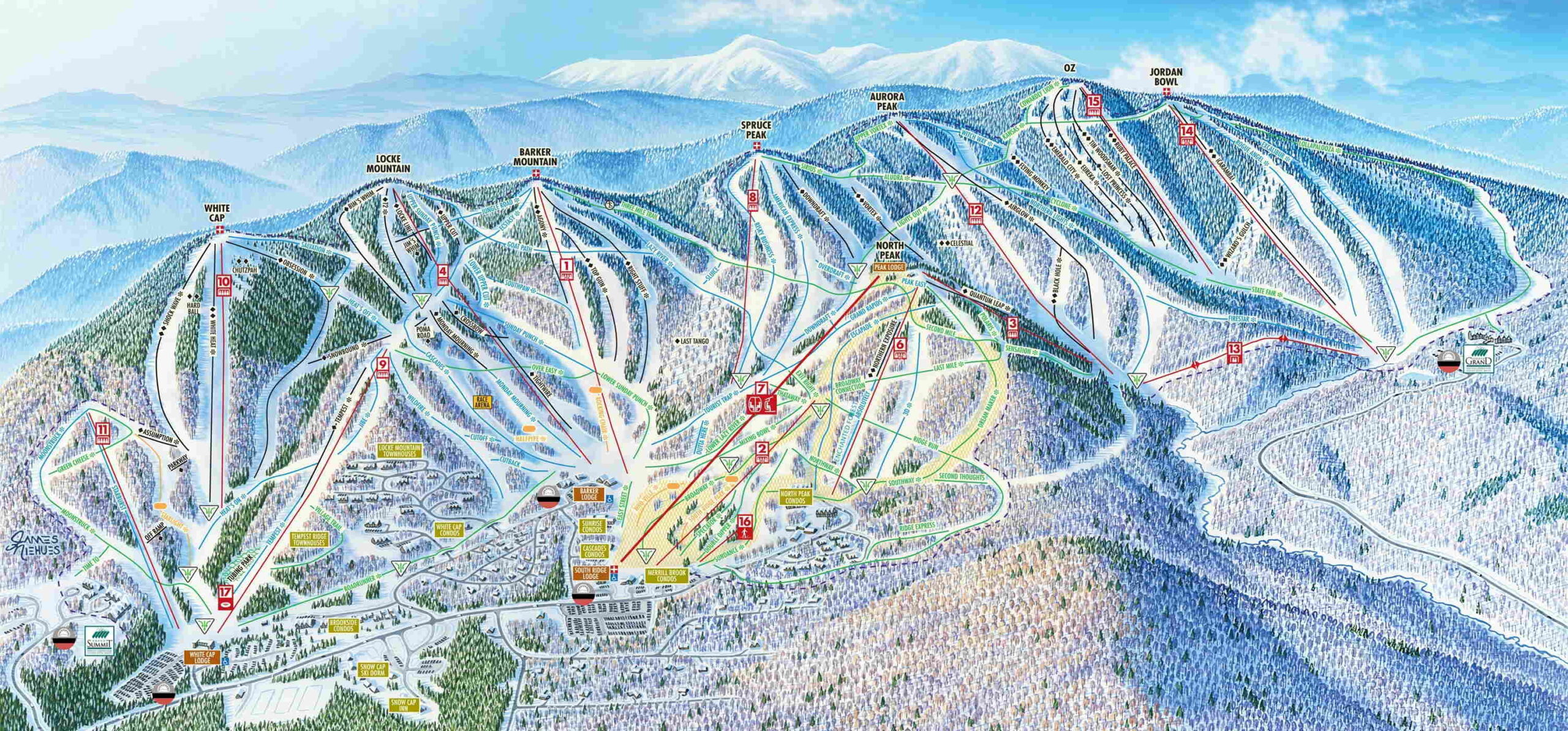 Sunday River Trail Map